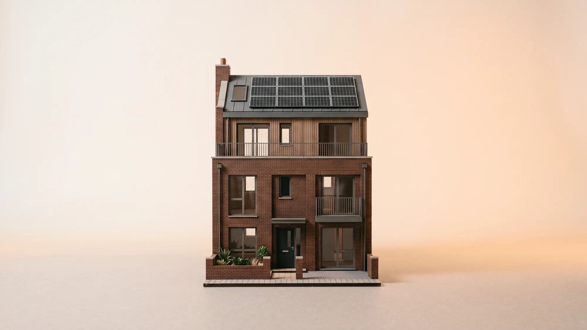 Solar panel installation in East London