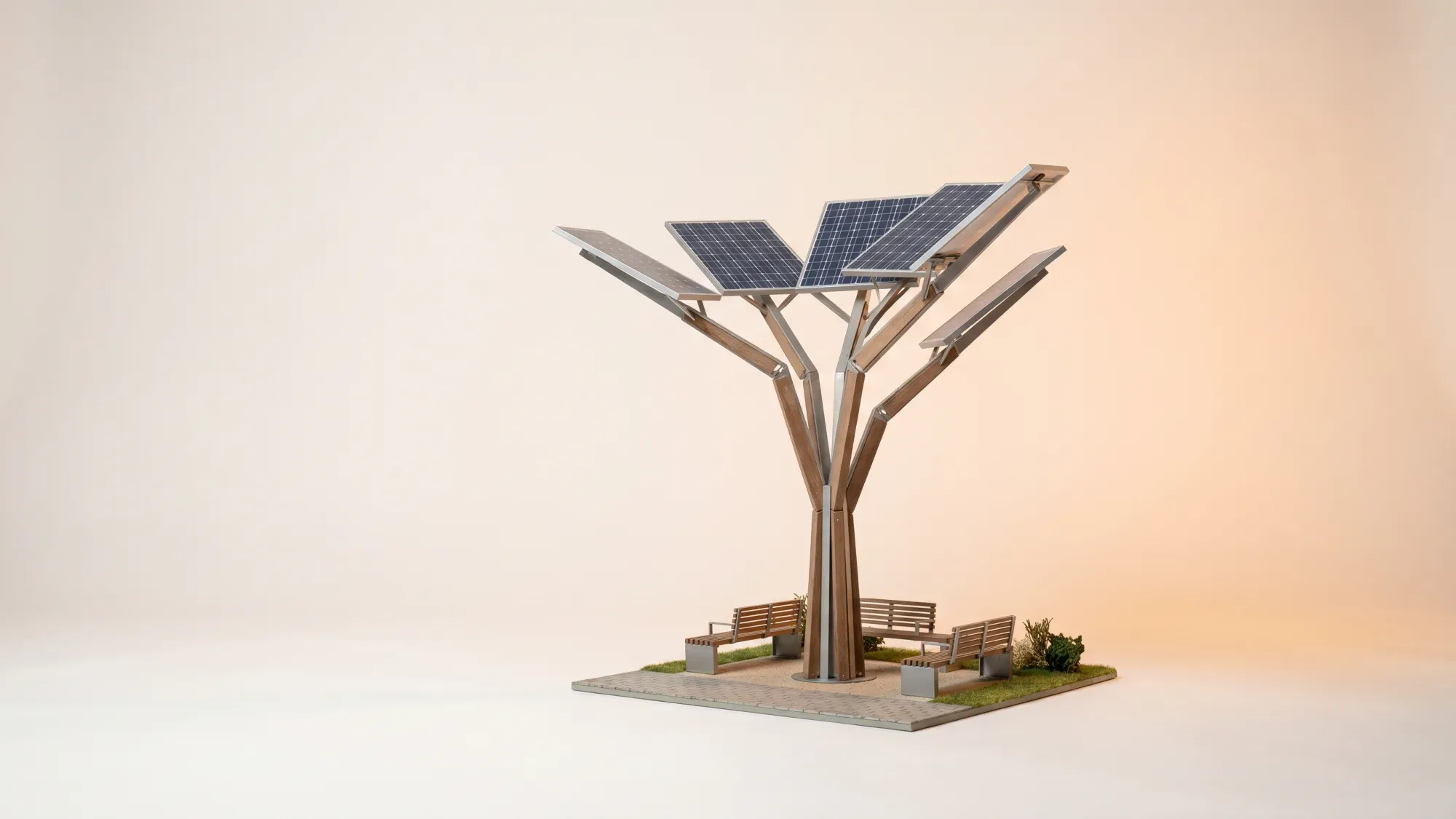 Solar tree solutions for UK urban spaces